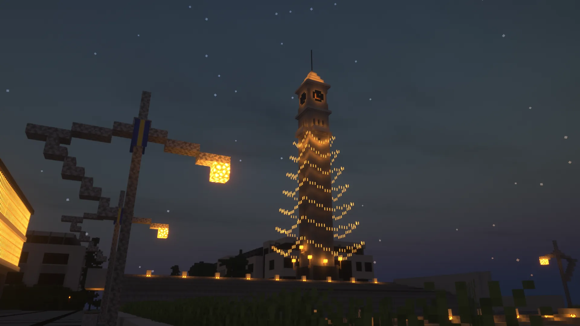 El Campanil reconstruido en Minecraft